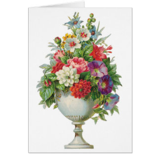 Carte vintage Personnalisable à la botte de fleurs