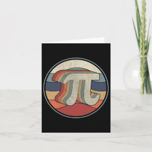 Carte Vintage Pi Day Math les années 70 80s Reto Pi Symb