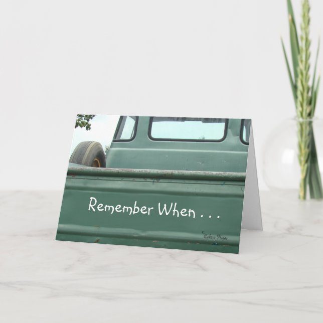 Carte vintage pickup camion2 #1- customize (Devant)