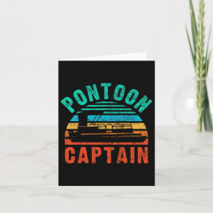Carte Vintage Ponton Capitaine Bateau Bateau Bateau Bate