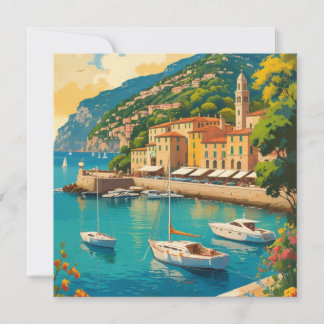 Carte vintage Portofino Genova Italie