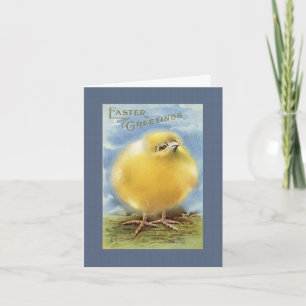Carte vintage pour bébé de Pâques