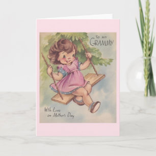 Carte vintage pour la fête des mères pour Grammy