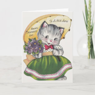 Carte vintage pour la fête des mères pour une bell