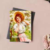 Vintage Printemps Emile Vernon Floral Anniversaire