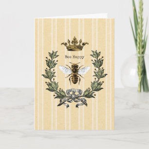 Carte Vintage Queen Bee Joyeux Anniversaire 2