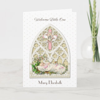 Carte Vintage Religieux Nouvelle Bébée Vierge Marie