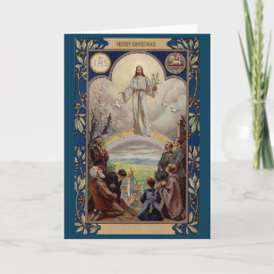 Carte Vintage Religious Christmas Card