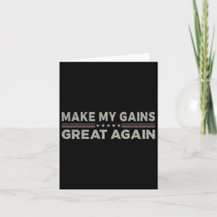 Carte Vintage Rendre mes gains super encore Funky Gym Ex
