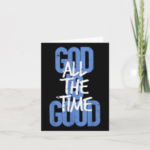 Carte Vintage Retro Christian Dieu est bon tout le temps