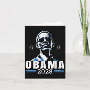Carte Vintage Retro Obama 2028 48ème Président America M
