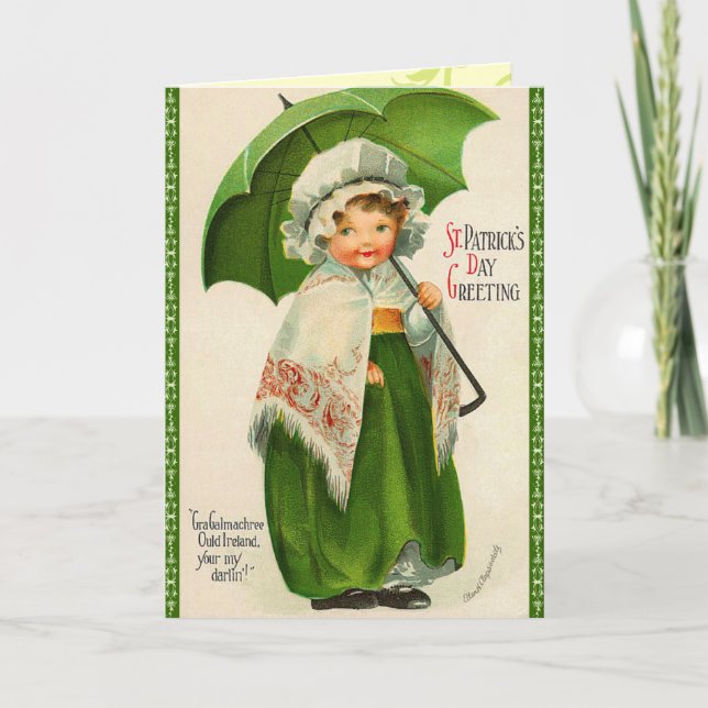 Carte Vintage Saint-Patrick (Devant)