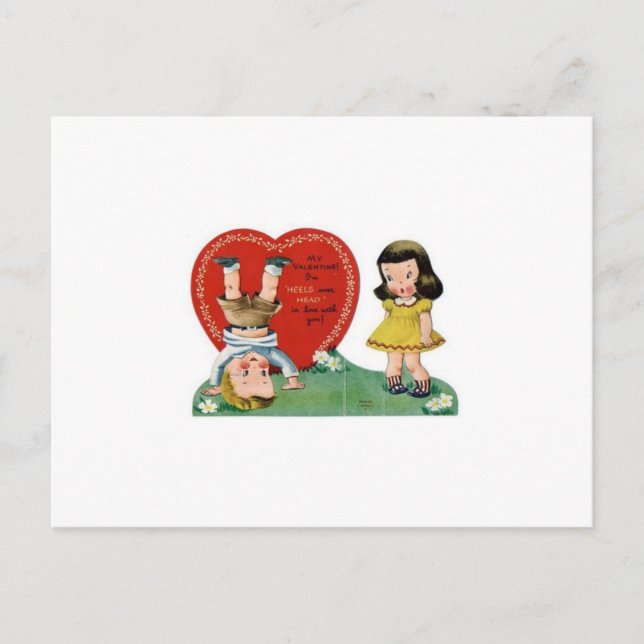 Carte vintage Saint Valentin (Devant)