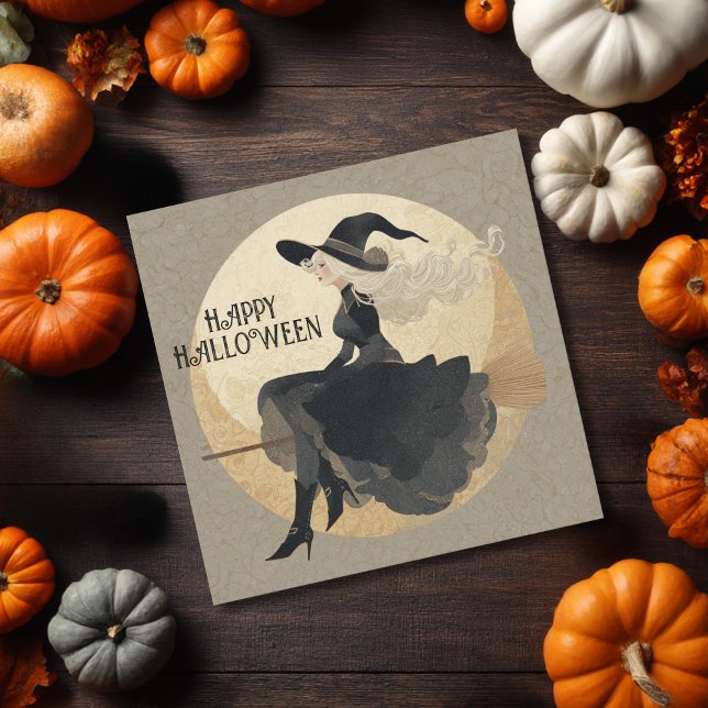 Carte Vintage Salem sorcière gothique Éffrayante effroi  (Créateur téléchargé)