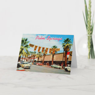 Carte Vintage : Salutations de Palm Springs