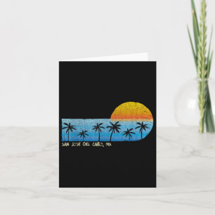 Carte Vintage San Jose Del Cabo, Mx Palm Trees & Sun