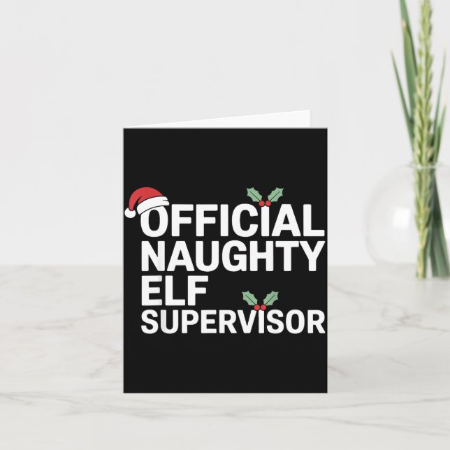 Carte Vintage Sarcastic Hr Supervisor Christmas Matching (Devant)