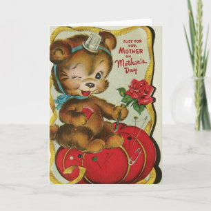 Carte vintage Seamstress Stitcher