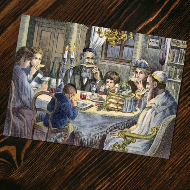 Carte Vintage Seder (Créateur téléchargé)