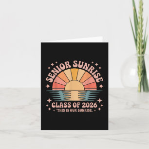 Carte Vintage Senior Sunrise 2026 Aînés De Cl Graduati