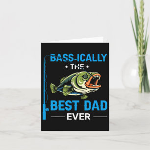 Carte Vintage Sical Best Papa Jamais Pêcheur Père D