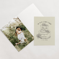 Vintage Sketted Mariage Cake Photo Enregistrer La 