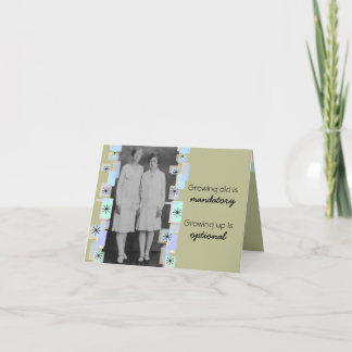 Carte Vintage Soeurs Grandissant Vieux Anniversaire Cart