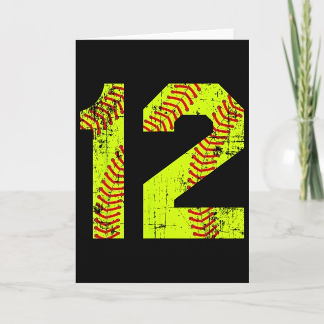 Carte Vintage Softll 12 Jersey Number  (Devant)