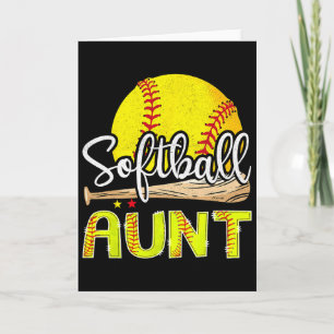 Carte Vintage Softll Tante Softll Joueuse Jour de match