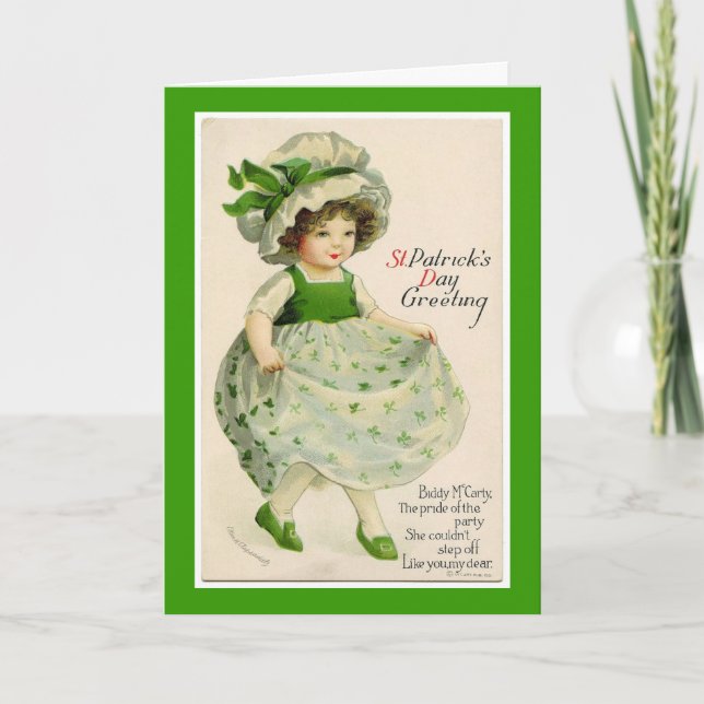 Carte Vintage St Patrick (Devant)