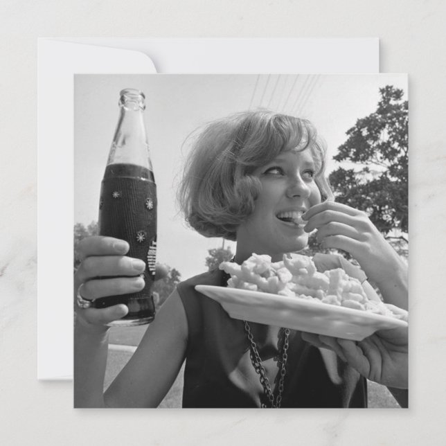 Carte vintage "Summer Fun" Flat Note (Devant)