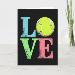 Carte Vintage Tennis Love