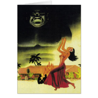 Carte vintage Tiki lounge