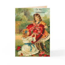 Carte vintage Valentine Friends