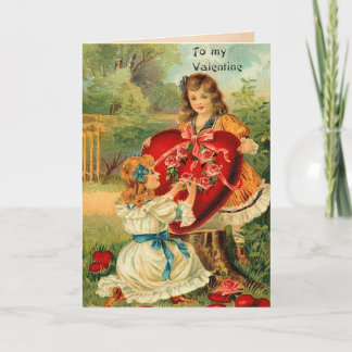 Carte vintage Valentine Friends