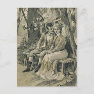 Carte vintage Valentines jour