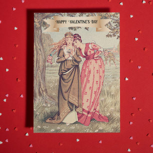 Carte Vintage Victorian Galentine's Day mignonne amitié