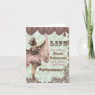 Carte Vintage-vie n'est pas une répétition-carte pour no