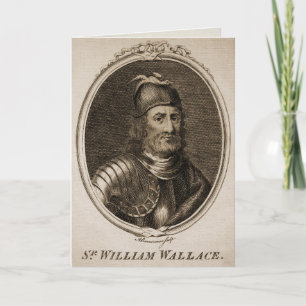Carte Vintage William Wallace Tartan Day