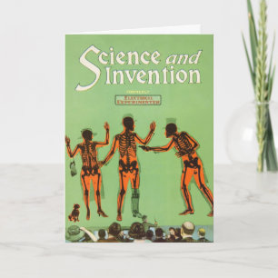 Carte Vintage X Ray People Gun Science Fiction Invention