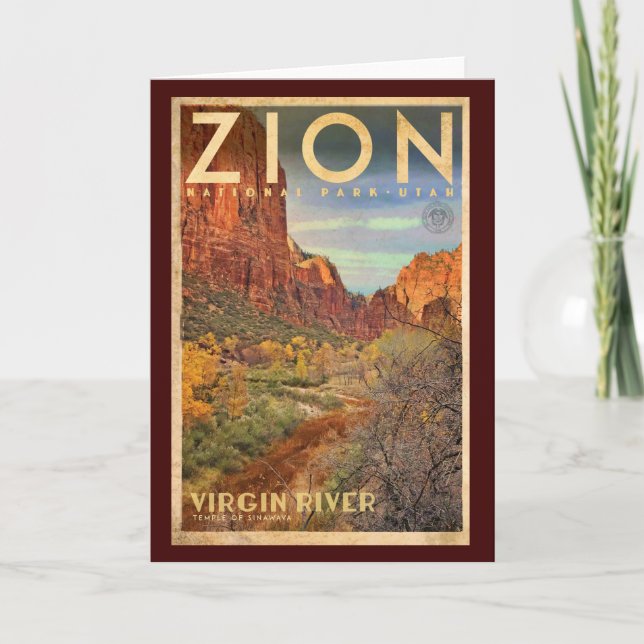 Carte Vintage Zion (Devant)
