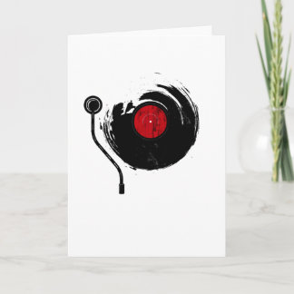 Carte Vinyl Record Vintage Old School DJ Musique analogi