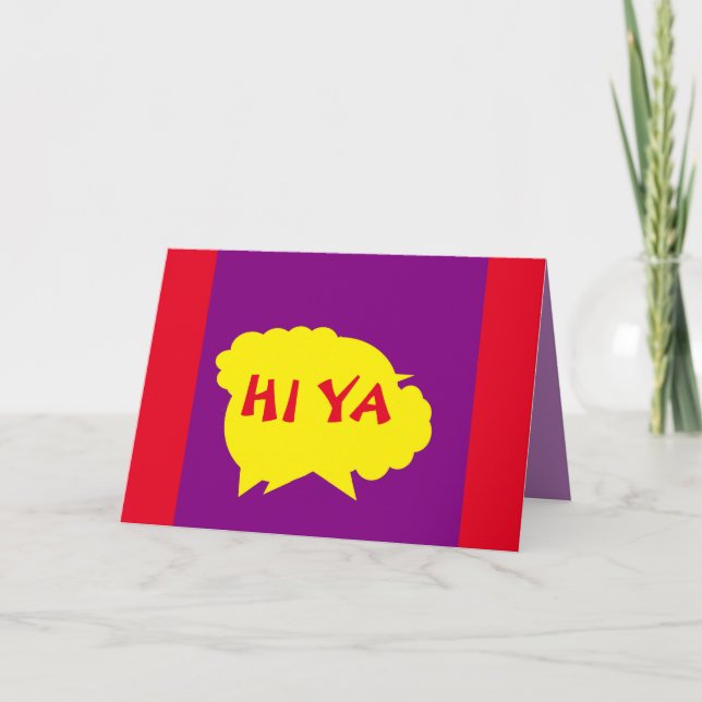 Carte Violet avec une bordure jaune de dessin (Devant)