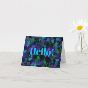 Carte Violet, bleu et noir Abstrait