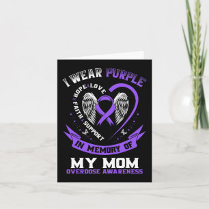 Carte Violet En mémoire de ma mère, prise de conscience 