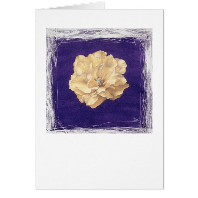 Carte violette d'oeillet (Devant)
