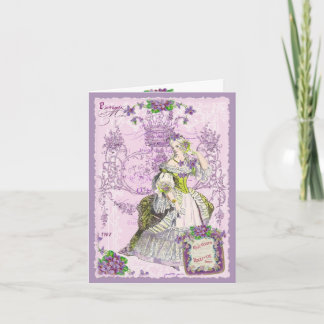 Carte Violette parisien Rosee Parfume