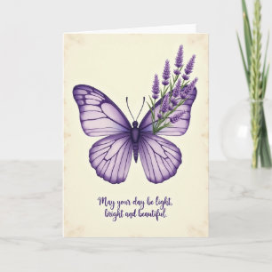 Carte violette vibrante d'anniversaire