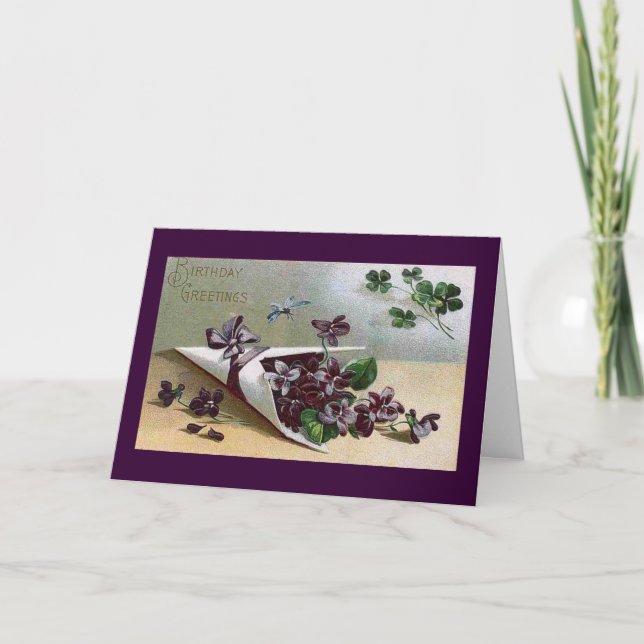 Carte Violettes victoriennes (Devant)