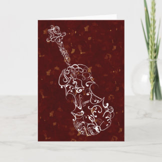 Carte Violon de ligne blanche dessin sur Arrière - plan